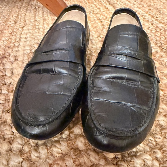Jamie Haller Black Croc Penny Loafers, size 40 (9/9.5), very good condition - Picture 13 of 14